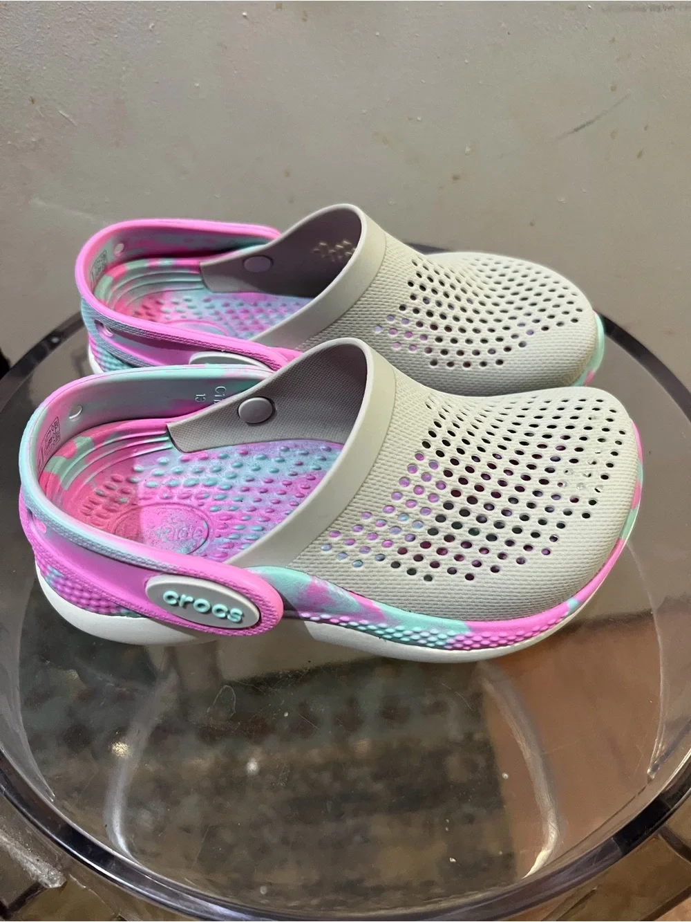 Kids' Comfort Clogs in Pink, Mint & White